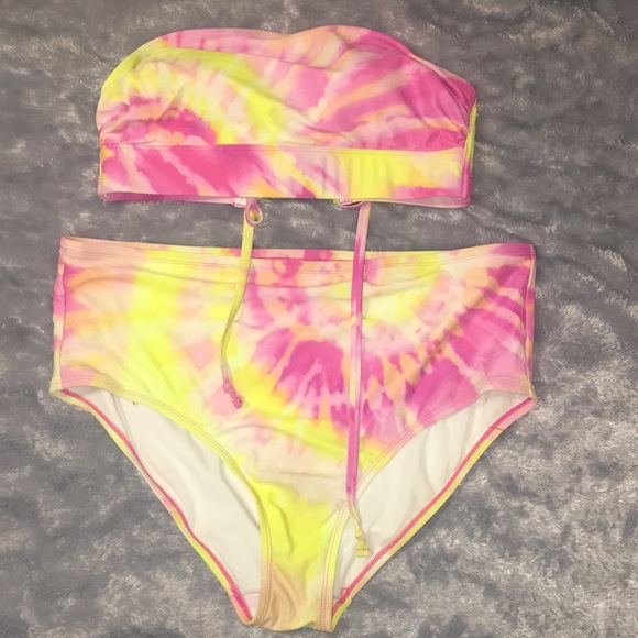 Xhilaration high waisted bandeau bikini - Picture 4 of 4